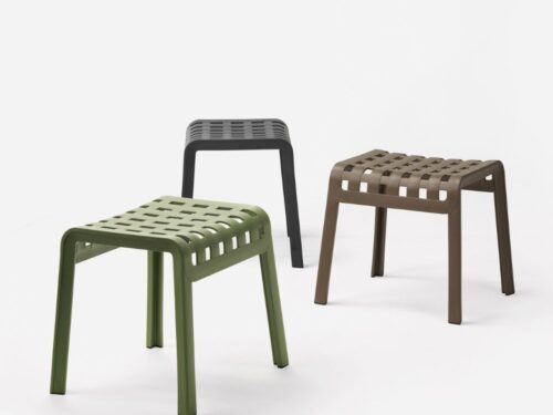 POGGIO MINI SGABELLO/POGGIAPIEDI IMPILABILE IN POLIPROPILENE DA ESTERNO - NARDI