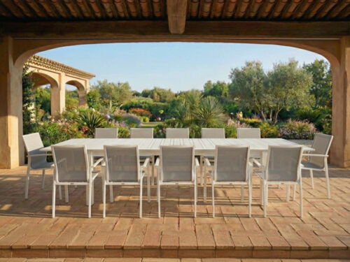 SUPREMO TAVOLO ALLUNGABILE IN ALLUMINIO DA ESTERNO - OPEN D